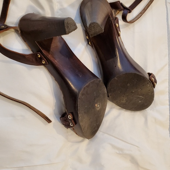 Coach pre-owned women's High Heels shoes with ankl - Picture 4 of 6
